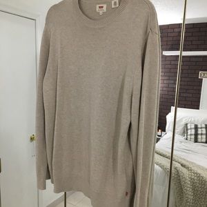 Levi’s Tan Knit Crewneck Pullover Sweater